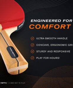 Alternative view of PRO-SPIN Ping Pong Paddles